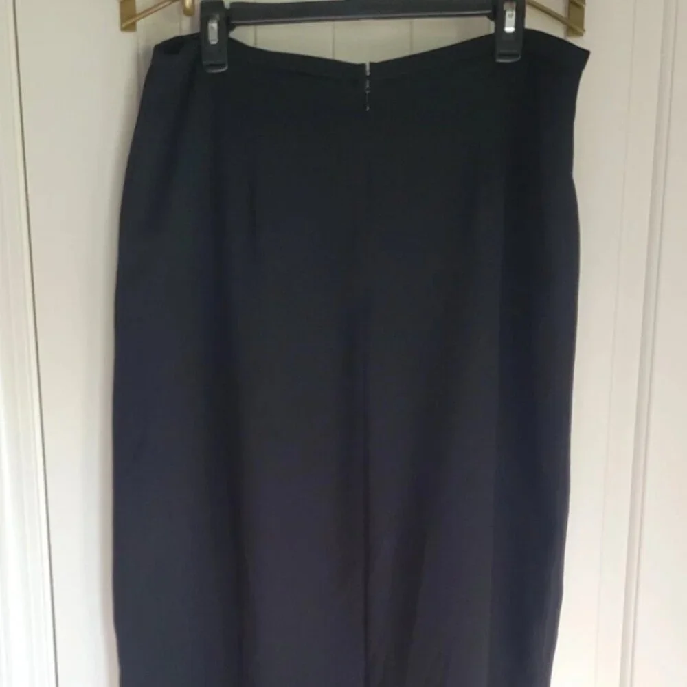 Long Black Skirt Dressy Womens Size 14/16 Dressbarn - Picture 3 of 6
